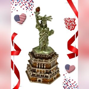 Work Of Art Statue Of Liberty "Lady Liberty" Trinket Box Release #103